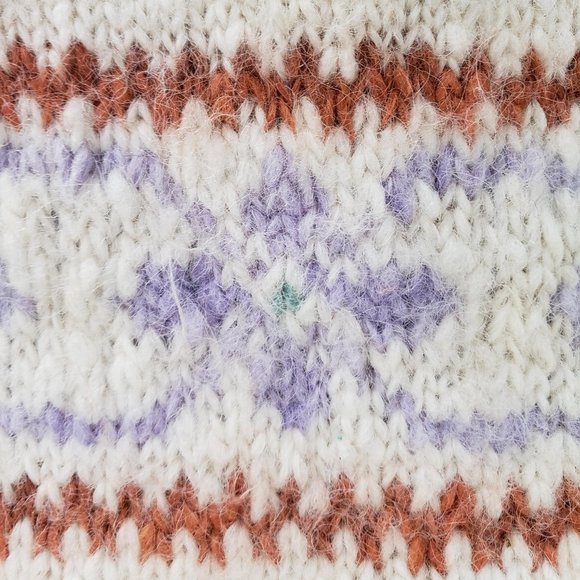 Vintage Handcrafted Ecuadorian Pullover Sweater Sz L-M - Picture 6 of 9